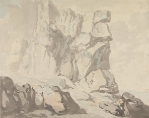 Castillo de Tintagel de Thomas Rowlandson